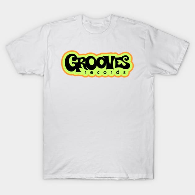 70's Grooves Records Logo T-Shirt by VertigoKeyz